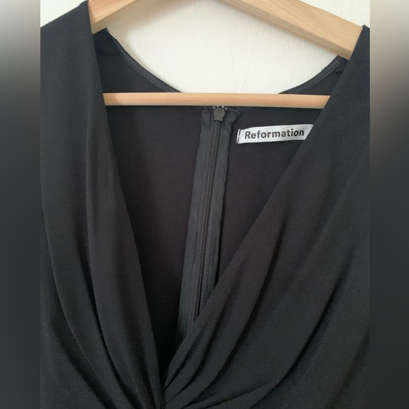 Reformation Gatsby Dress in Black - Picture 5 of 5